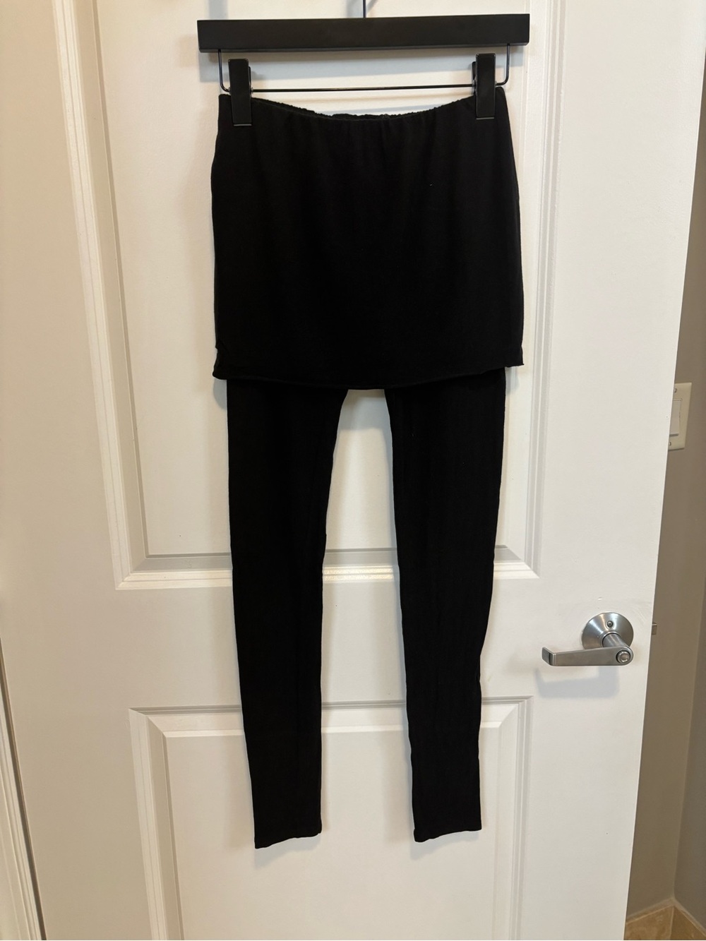 AllSaints Black Skirted Leggings